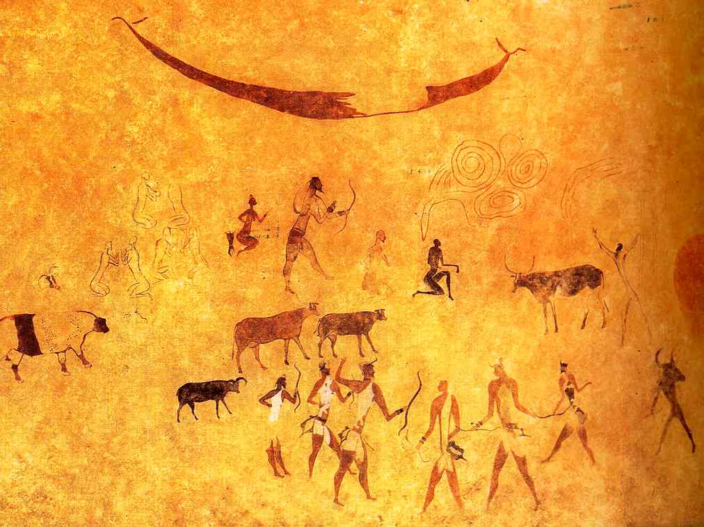 Fresque saharienne du néolithique 