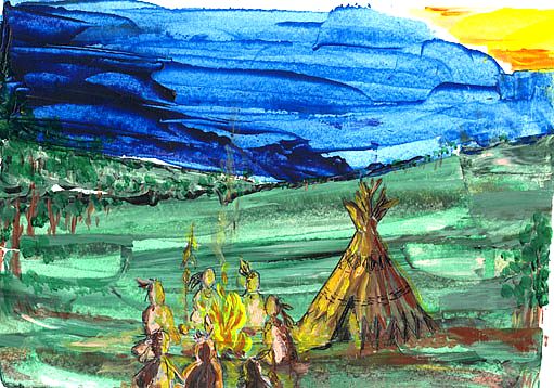 Dessin d'un ami sur la légende