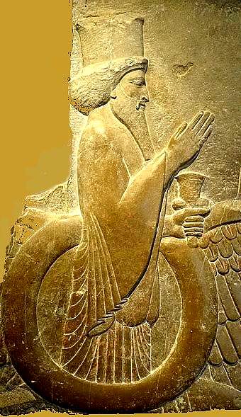 Représentation du dieu Ahura-Mazda