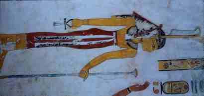 Fresque représentant la déesse Maât