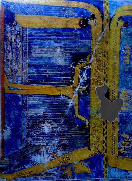 fresque représentant Geb et Nout