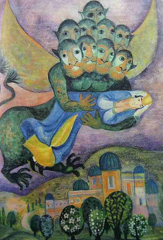 Illustration tirée des albums de contes des éd Grund