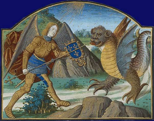 Peinture sur bois du Moyen-Age